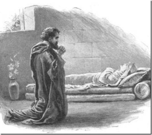 На фото и по ссылке - картина неизвестного художника *Святой Апостол Пётр молится о воскрешении Тавифы*...